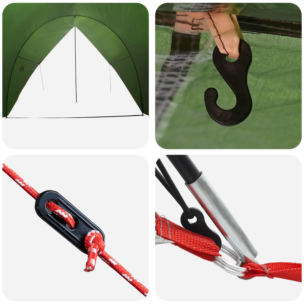 Tailgate awning vandafvisende 405 x 280 x 220 cm Grøn