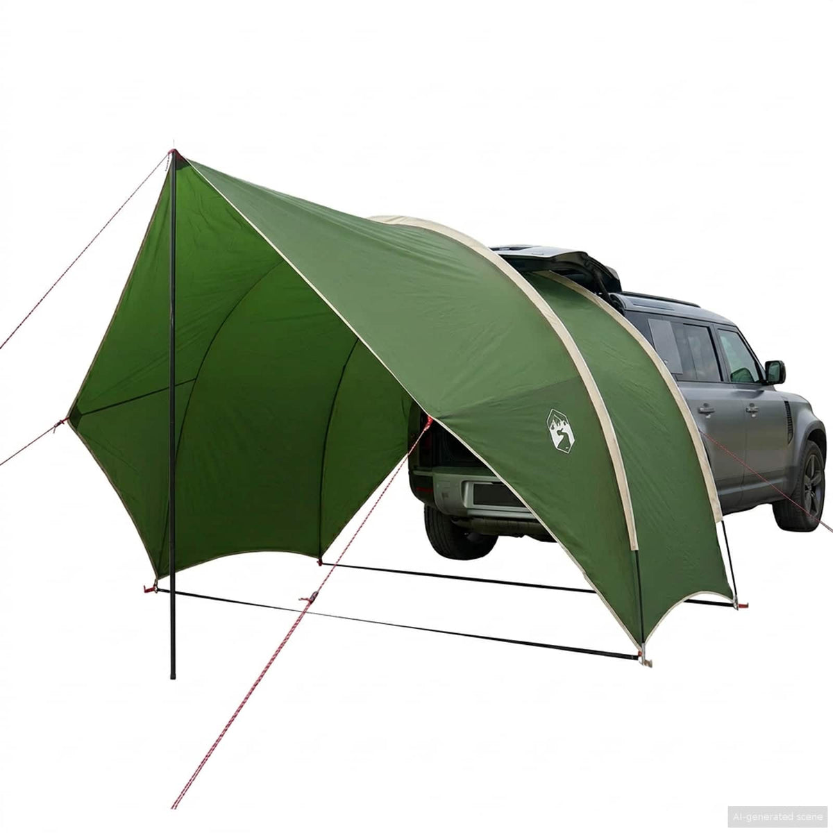 Tailgate awning vandafvisende 405 x 280 x 220 cm Grøn