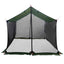 Camping tarp med mesh vægge 340 x 260 x 220 cm Army Grøn