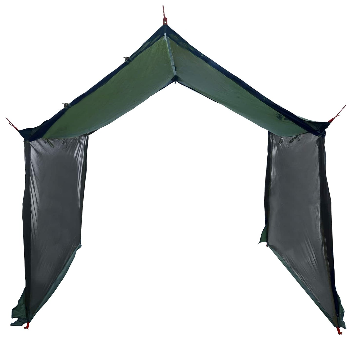 Camping tarp med mesh vægge 340 x 260 x 220 cm Army Grøn