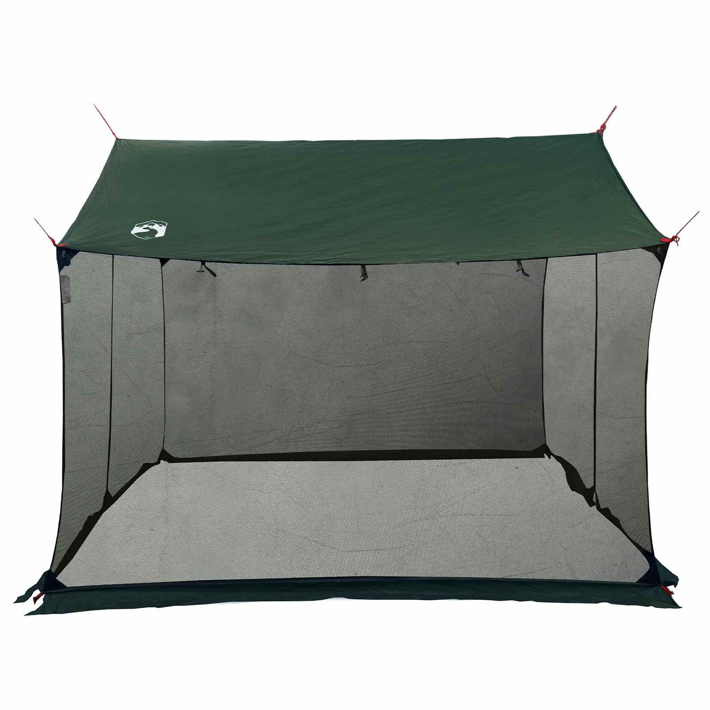 Camping tarp med mesh vægge 340 x 260 x 220 cm Army Grøn
