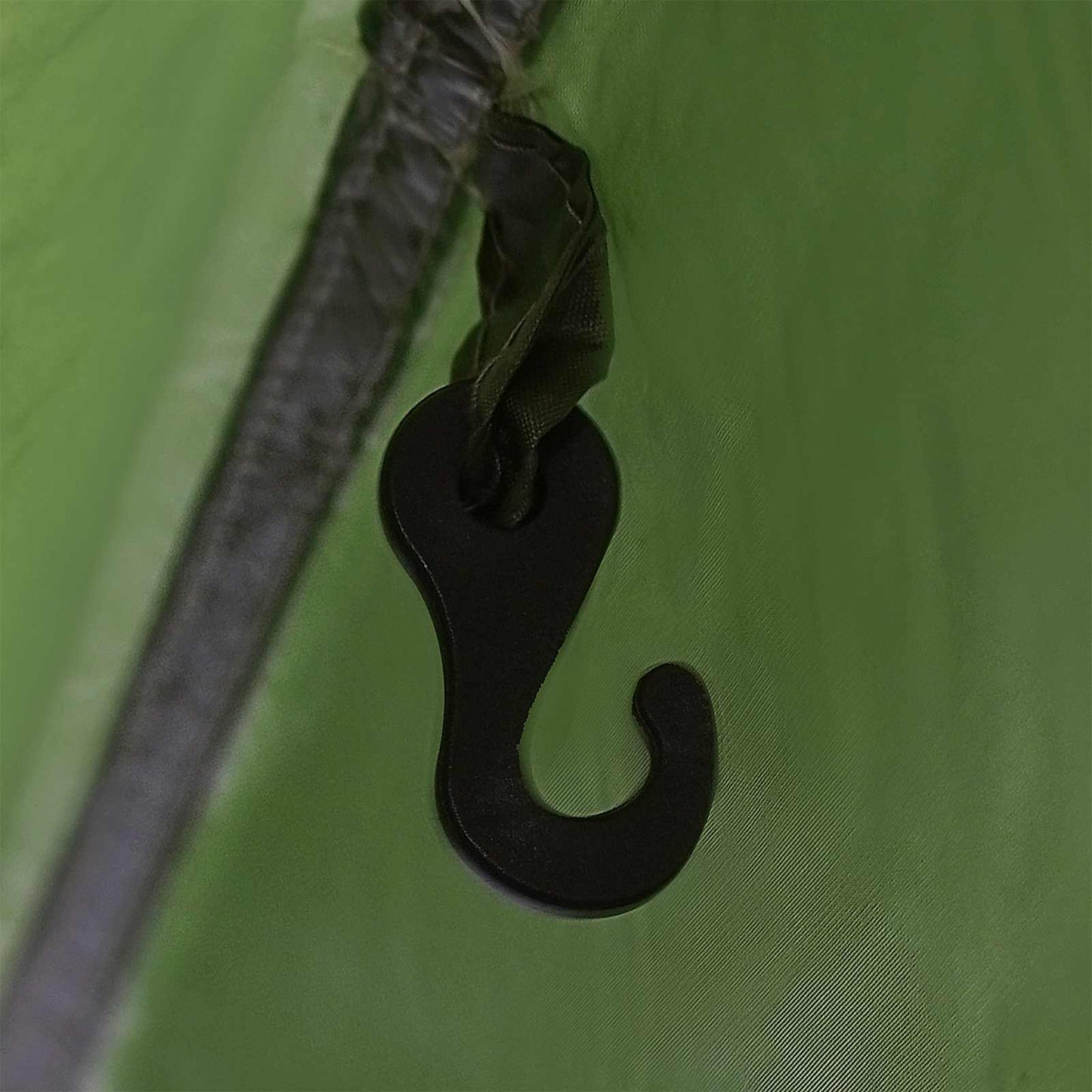 Camping tarp med mesh vægge 270 x 210 x 210 cm Grøn
