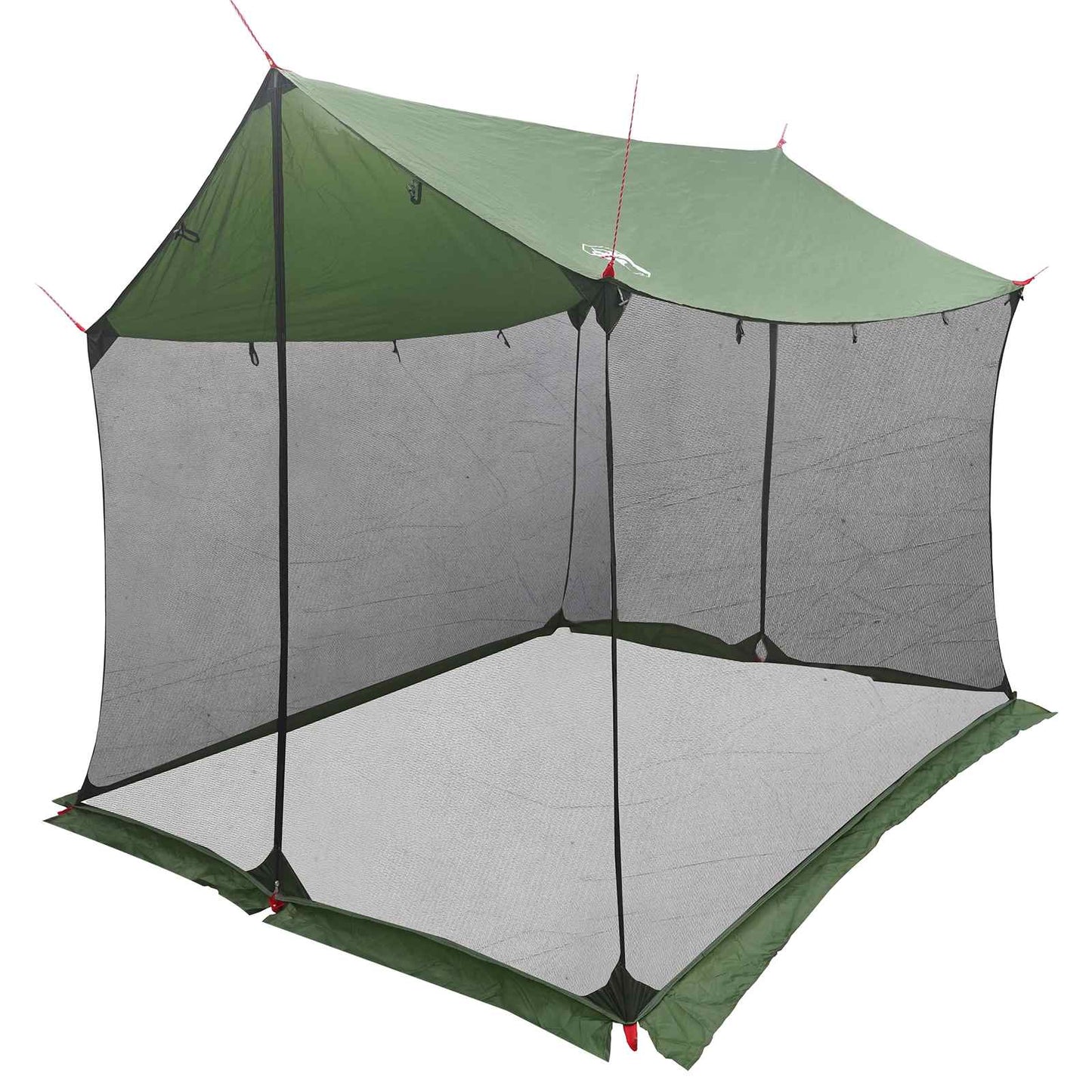Camping tarp med mesh vægge 270 x 210 x 210 cm Grøn