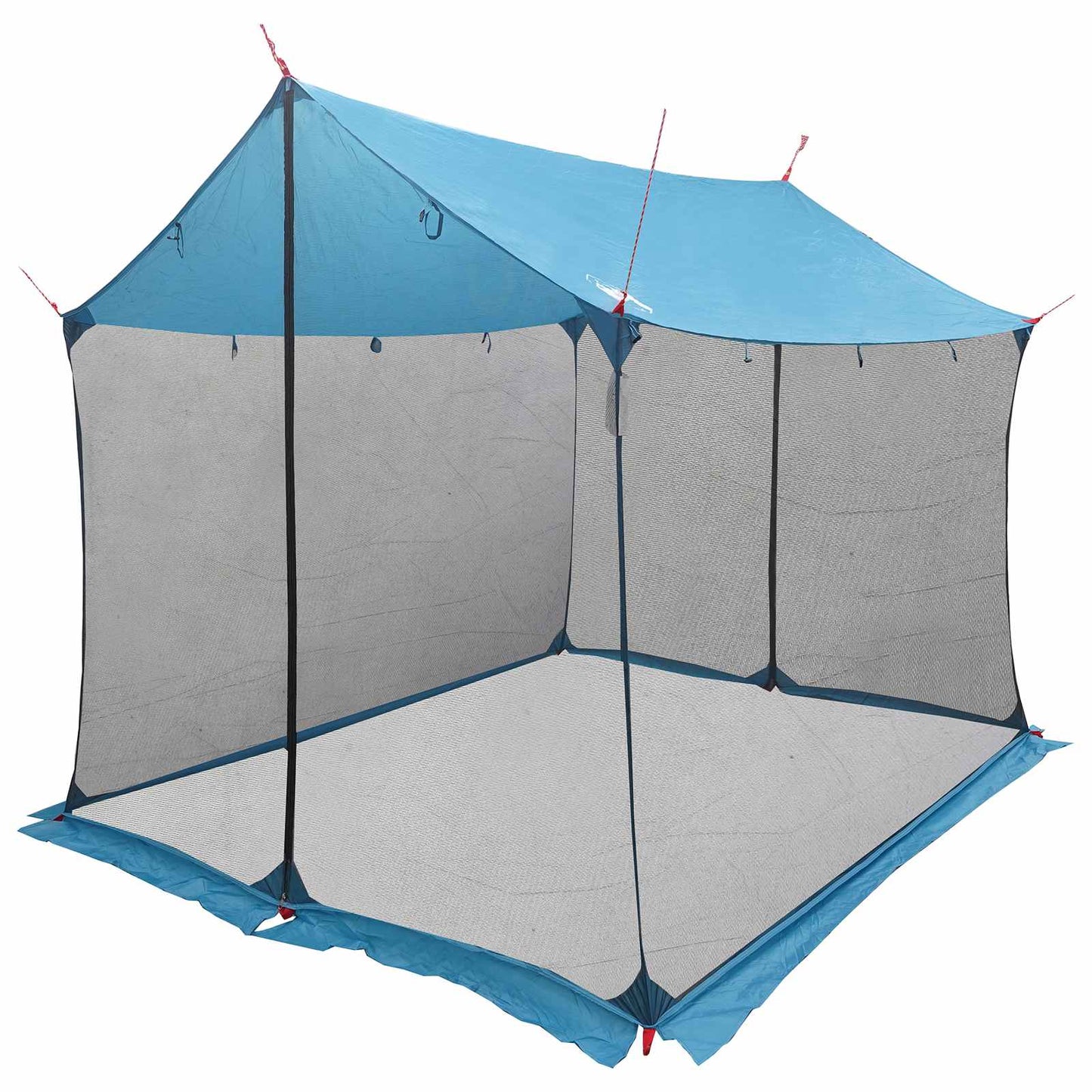 Camping tarp med mesh vægge 270 x 210 x 210 cm Blå