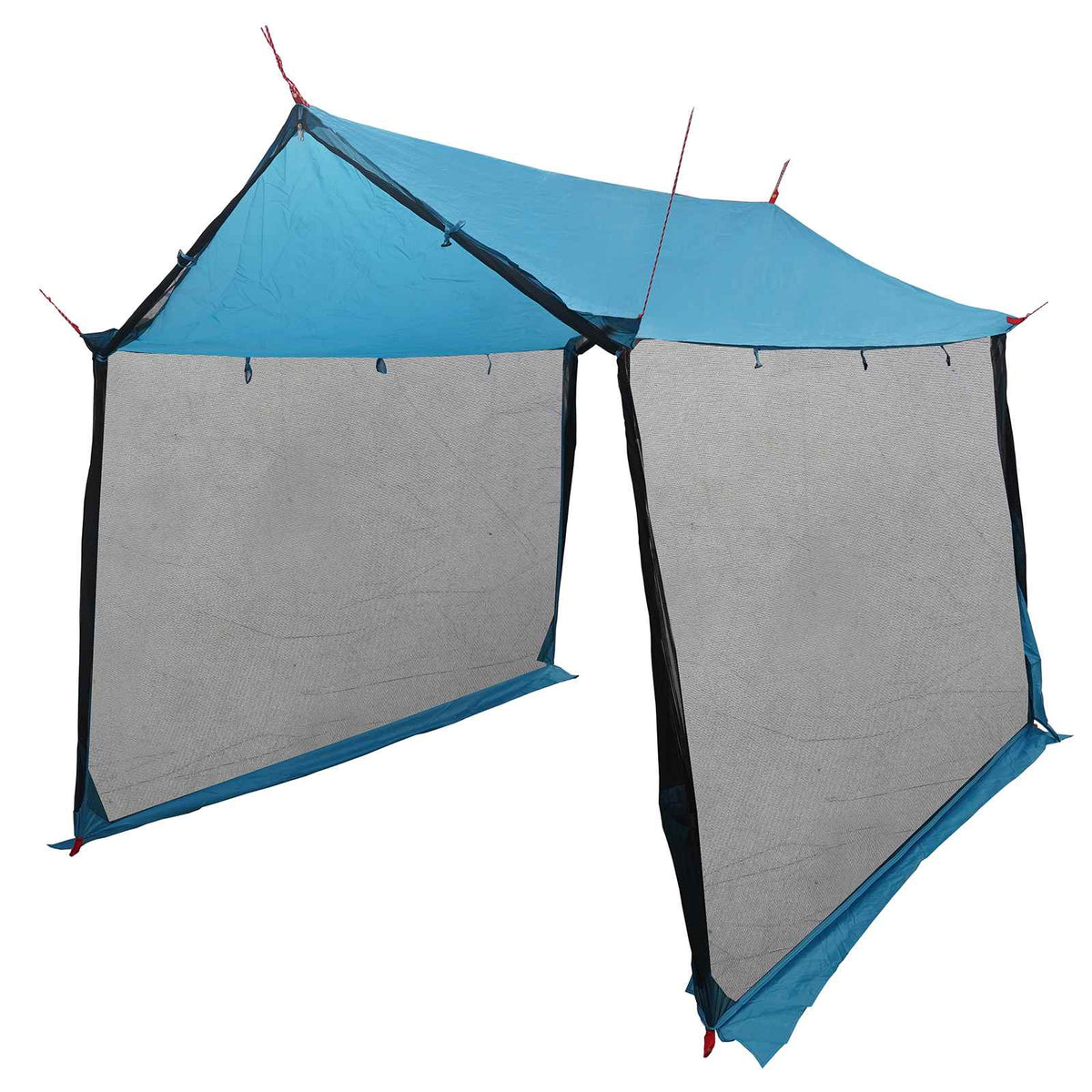 Camping tarp med mesh vægge 270 x 210 x 210 cm Blå
