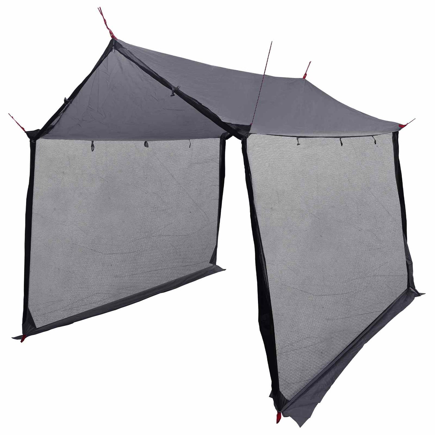 Camping tarp med mesh vægge 270 x 210 x 210 cm Grå og orange