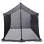 Camping tarp med mesh vægge 270 x 210 x 210 cm Grå og orange