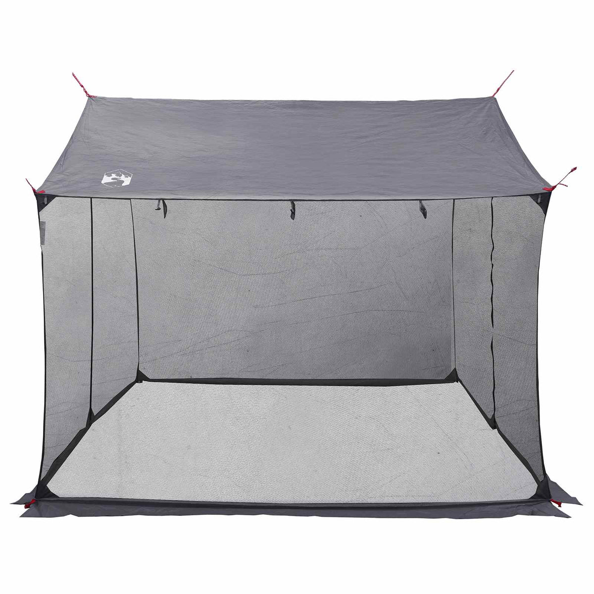 Camping tarp med mesh vægge 270 x 210 x 210 cm Grå og orange
