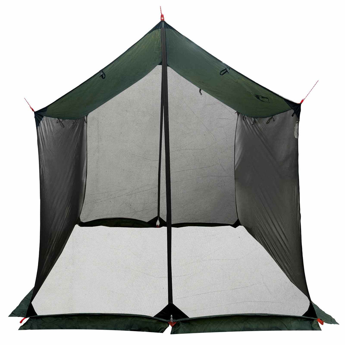 Camping tarp med mesh vægge 270 x 210 x 210 cm Army Grøn