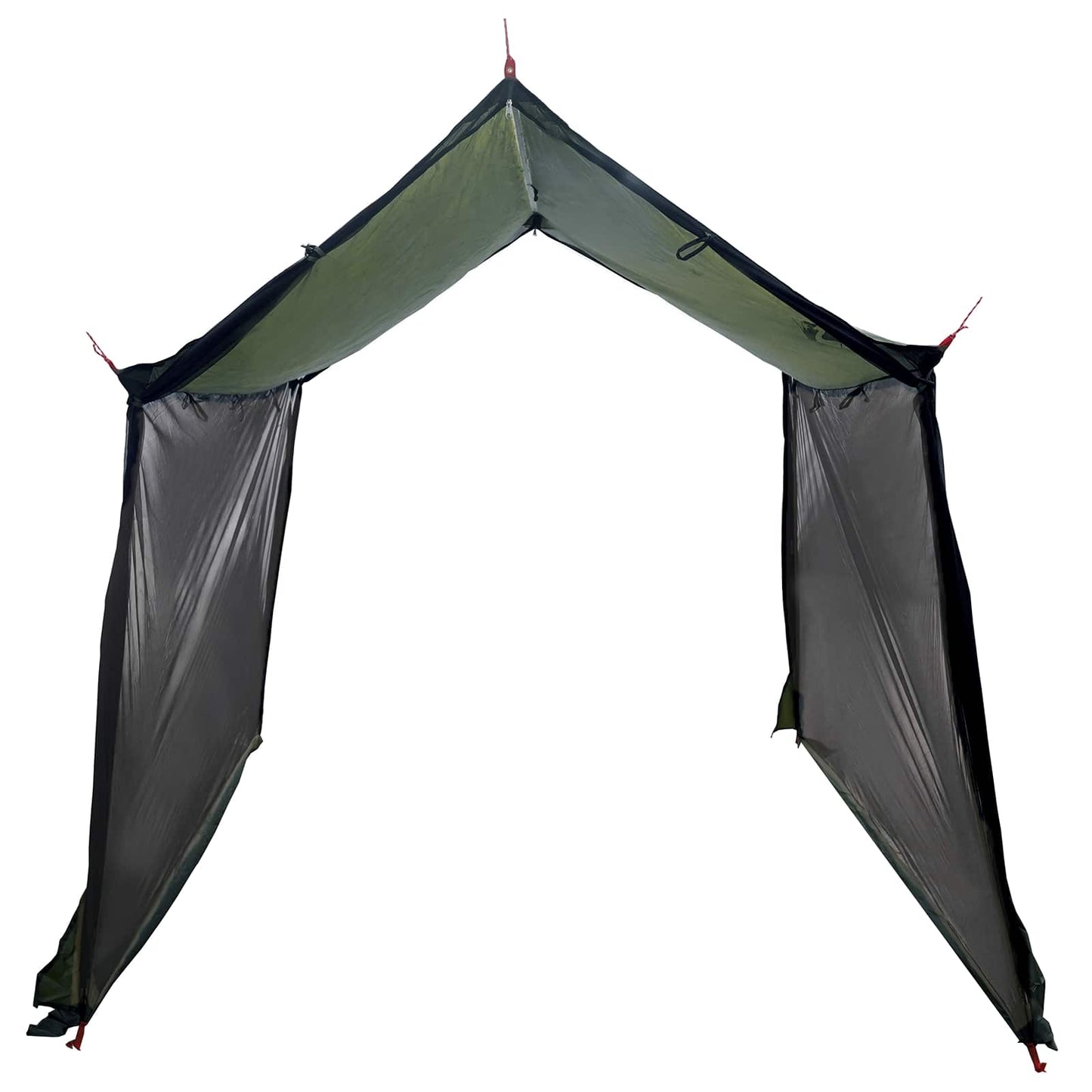 Camping tarp med mesh vægge 270 x 210 x 210 cm Army Grøn