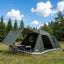 Hyttetelt med tag Army grøn 12-person Polyester og Stål
