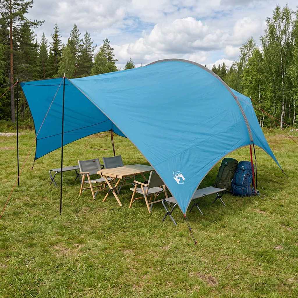 Camping tarp vandafvisende Blå 550 x 400 x 230 cm