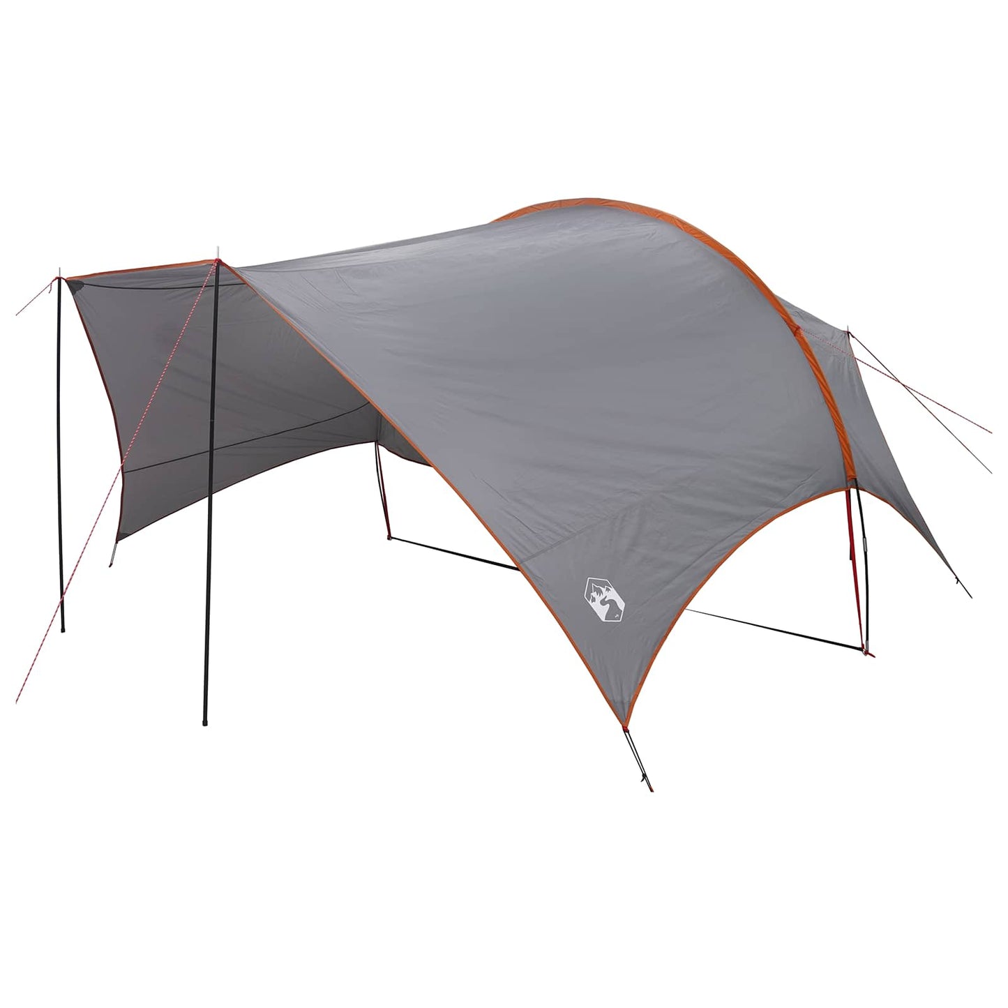 Camping tarp vandafvisende Grå og orange 550 x 400 x 230 cm