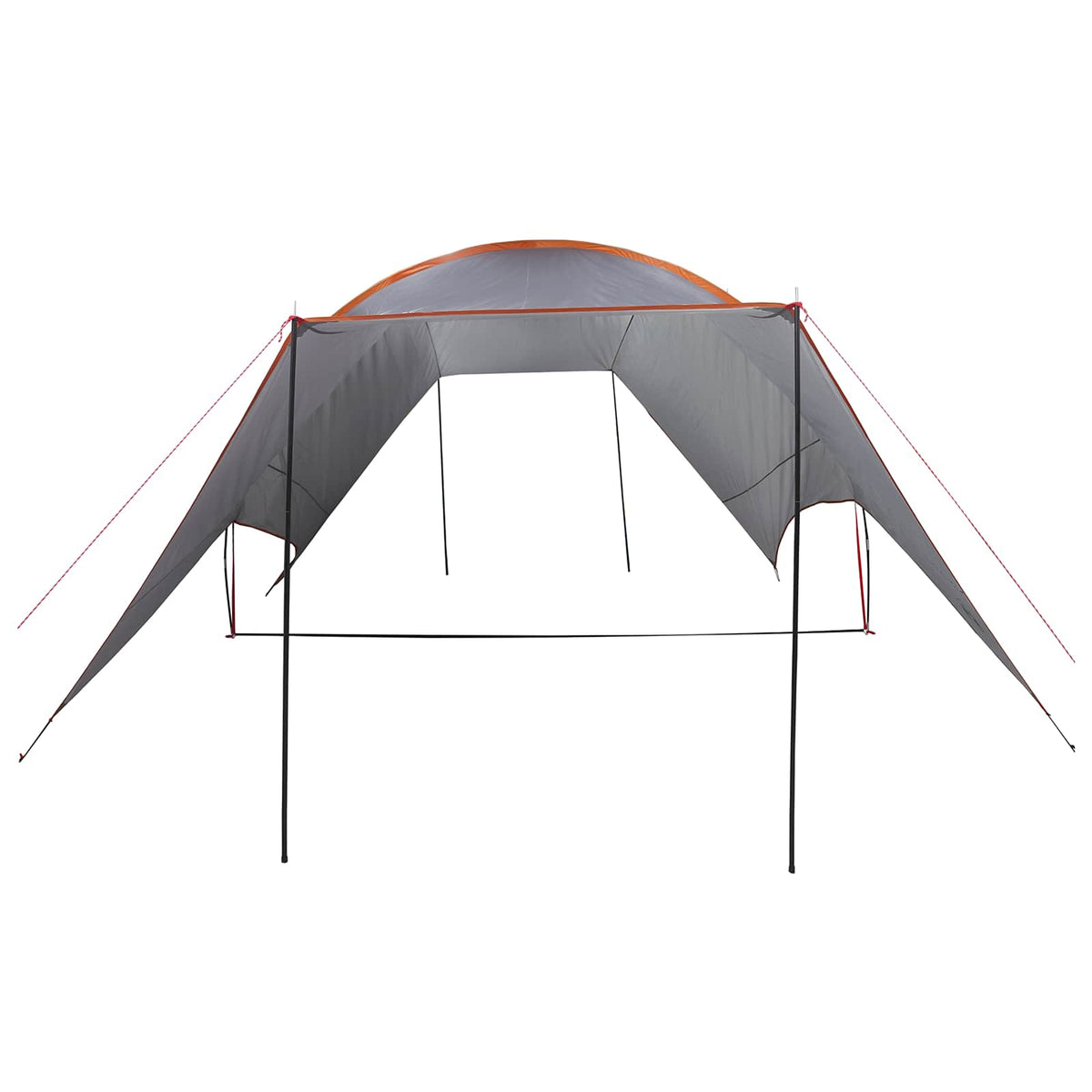 Camping tarp vandafvisende Grå og orange 550 x 400 x 230 cm