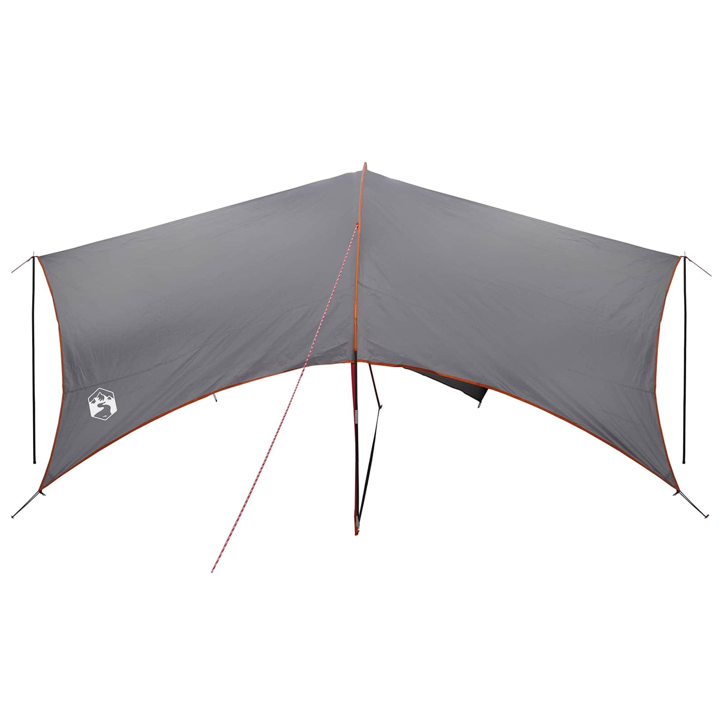 Camping tarp vandafvisende Grå og orange 550 x 400 x 230 cm