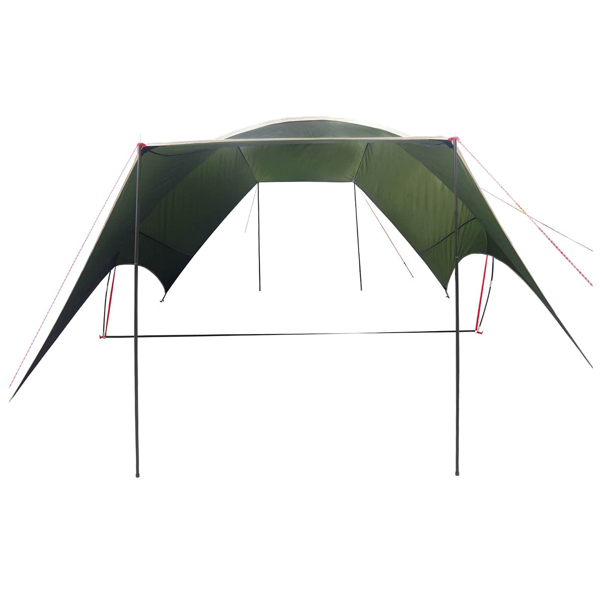 Camping tarp vandafvisende Army Grøn 550 x 400 x 230 cm