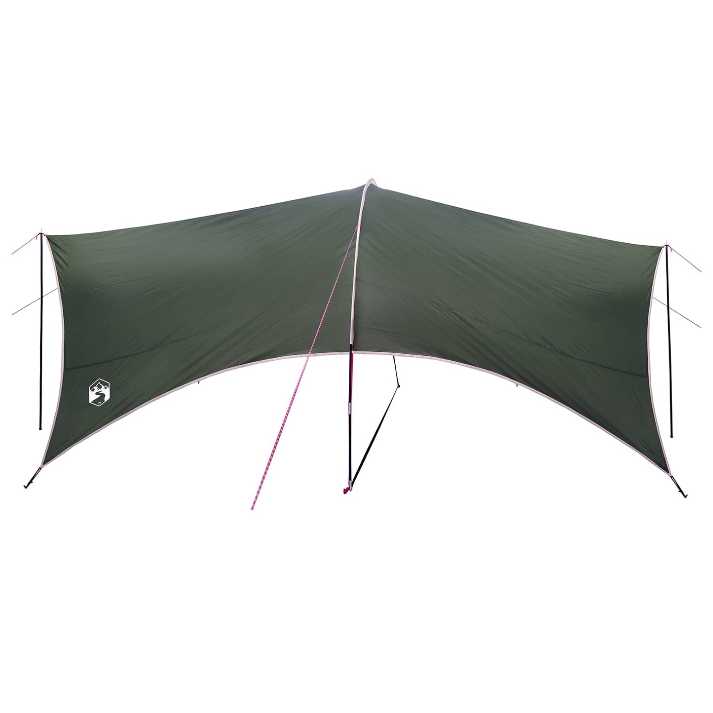 Camping tarp vandafvisende Army Grøn 550 x 400 x 230 cm