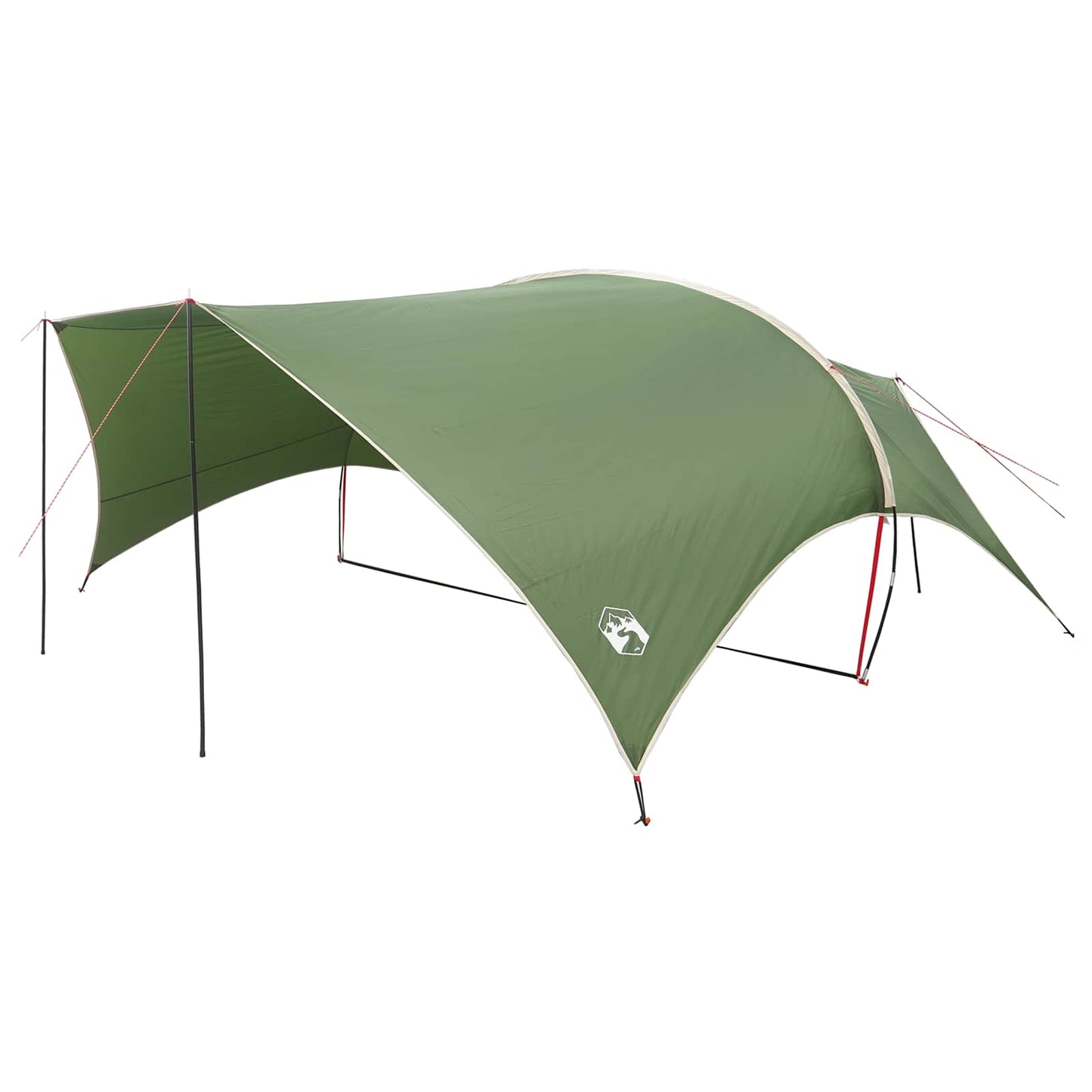 Camping tarp vandafvisende Grøn 690 x 580 x 255 cm