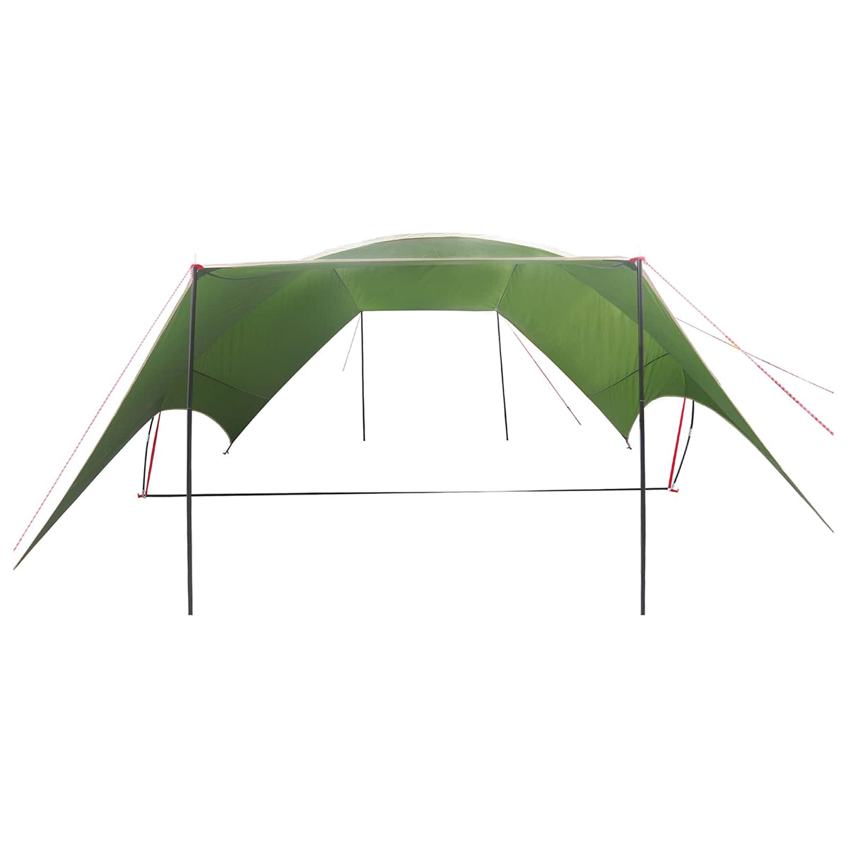 Camping tarp vandafvisende Grøn 690 x 580 x 255 cm