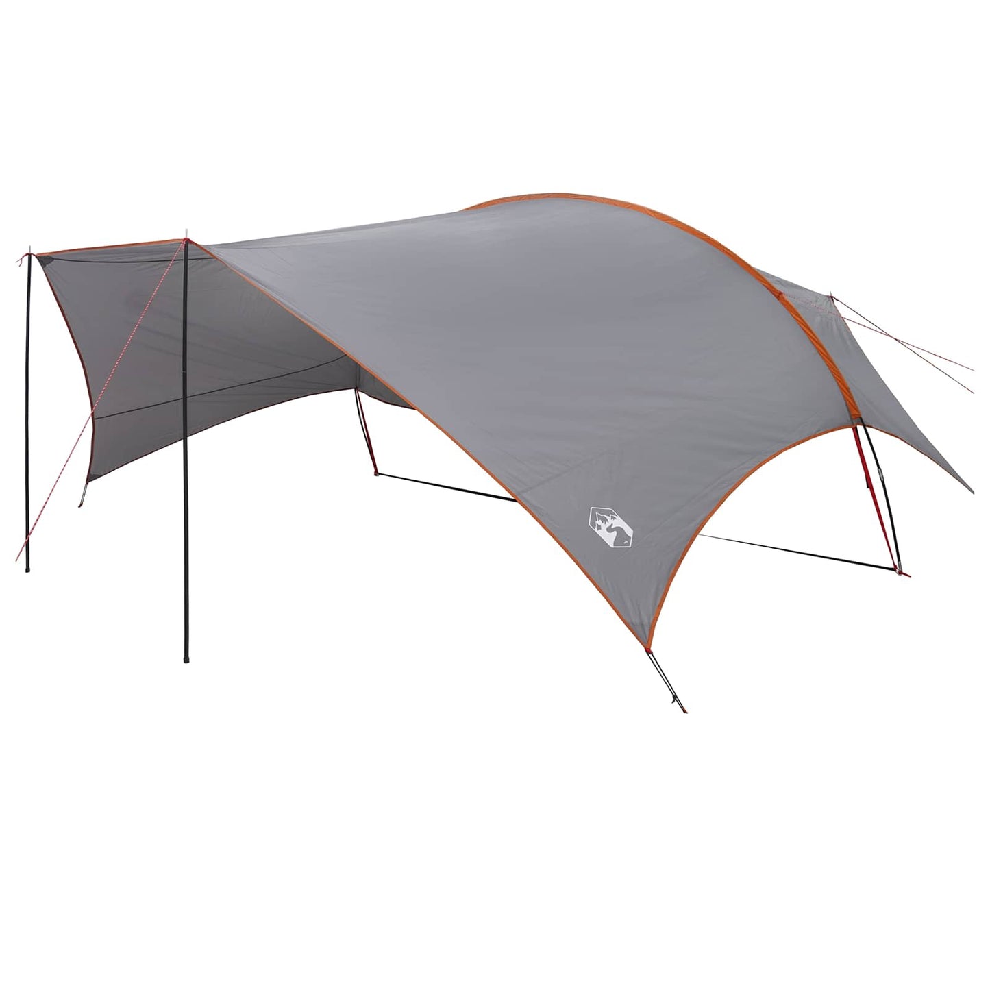 Camping tarp vandafvisende Grå og orange 695 x 580 x 200 cm
