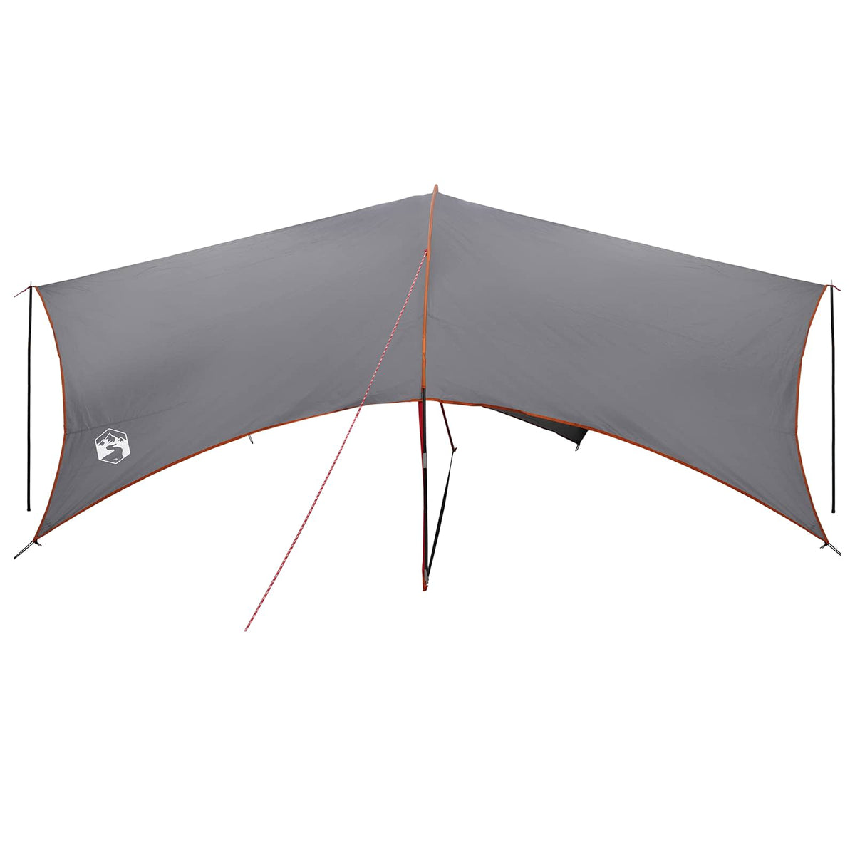 Camping tarp vandafvisende Grå og orange 695 x 580 x 200 cm