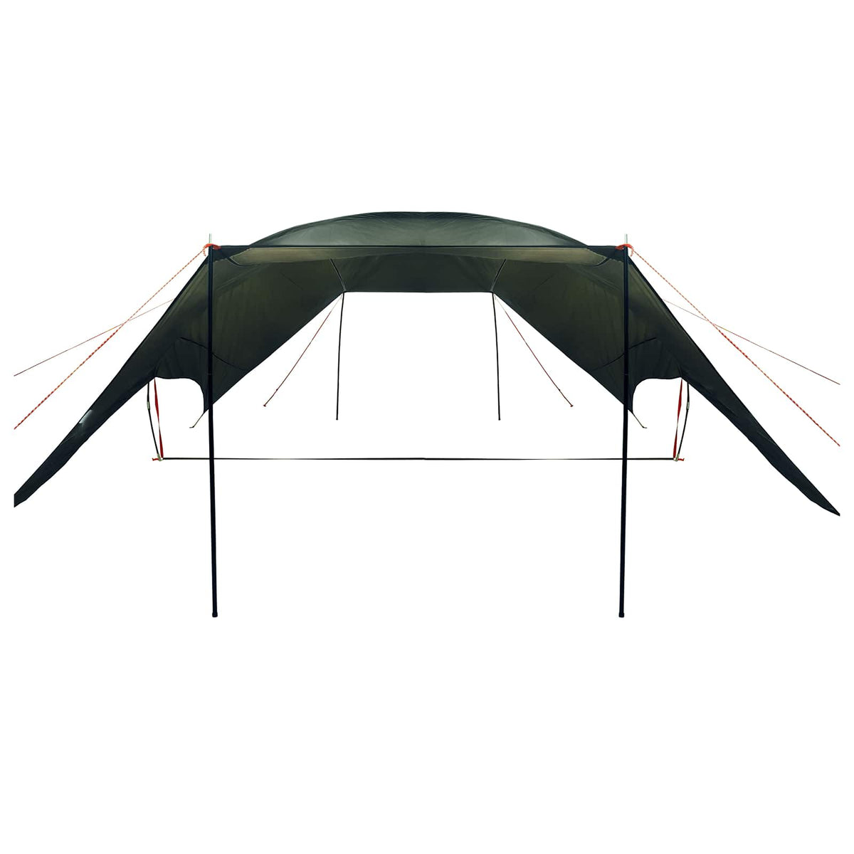 Camping tarp vandafvisende Army Grøn 695 x 580 x 200 cm