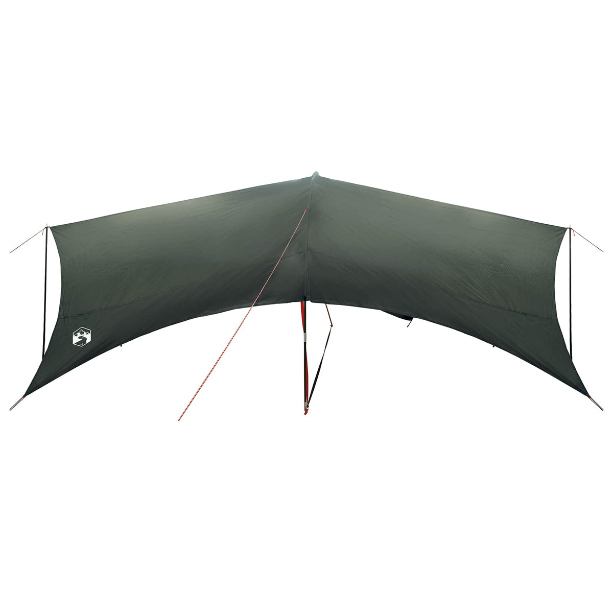 Camping tarp vandafvisende Army Grøn 695 x 580 x 200 cm