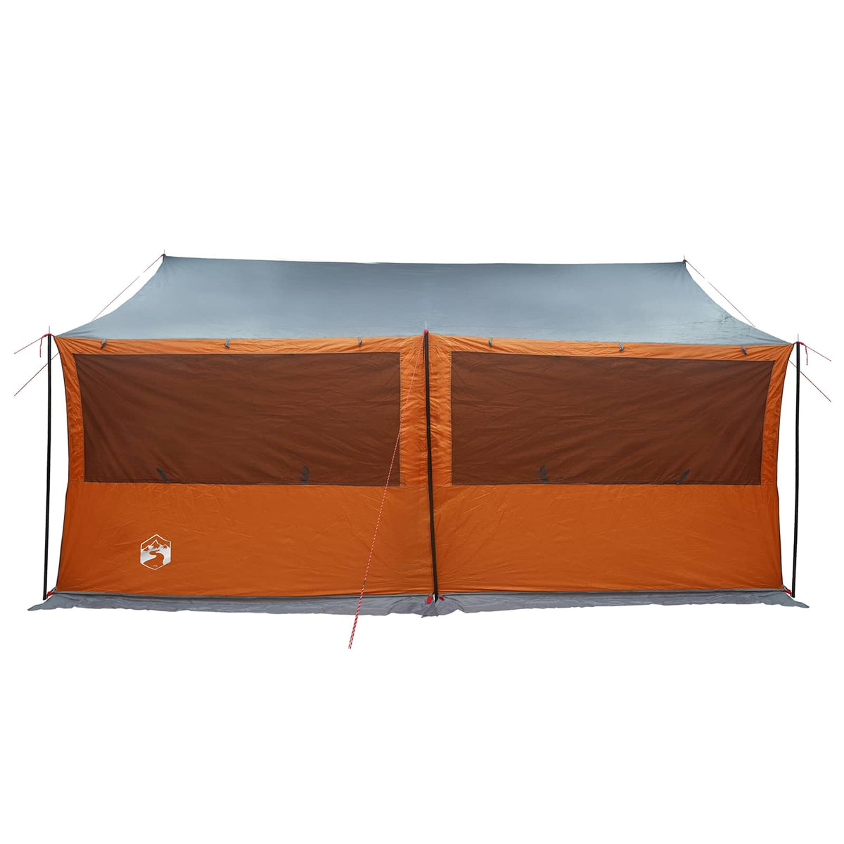 Familietelt Grå og orange 450 x 400 x 265 cm Polyester og Stål