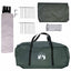 Familietelt Army grøn 450 x 400 x 265 cm Polyester og Stål