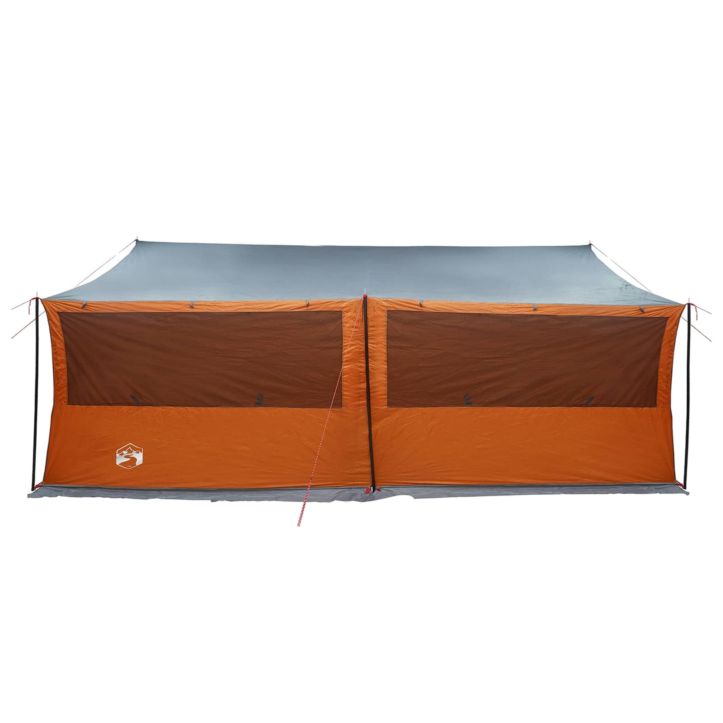Familietelt Grå og orange 600 x 400 x 268 cm Polyester og Stål