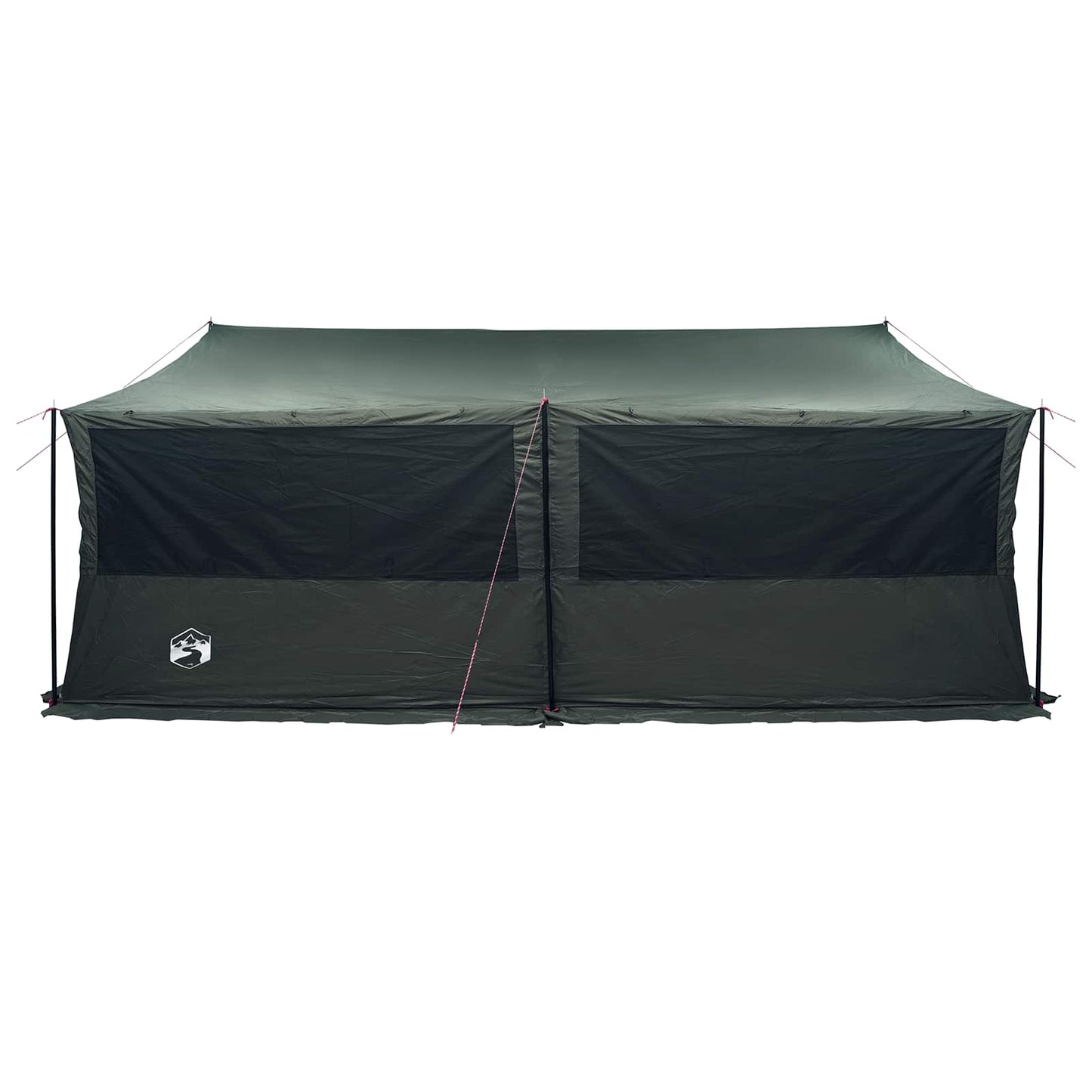 Familietelt Army grøn 600 x 400 x 268 cm Polyester og Stål