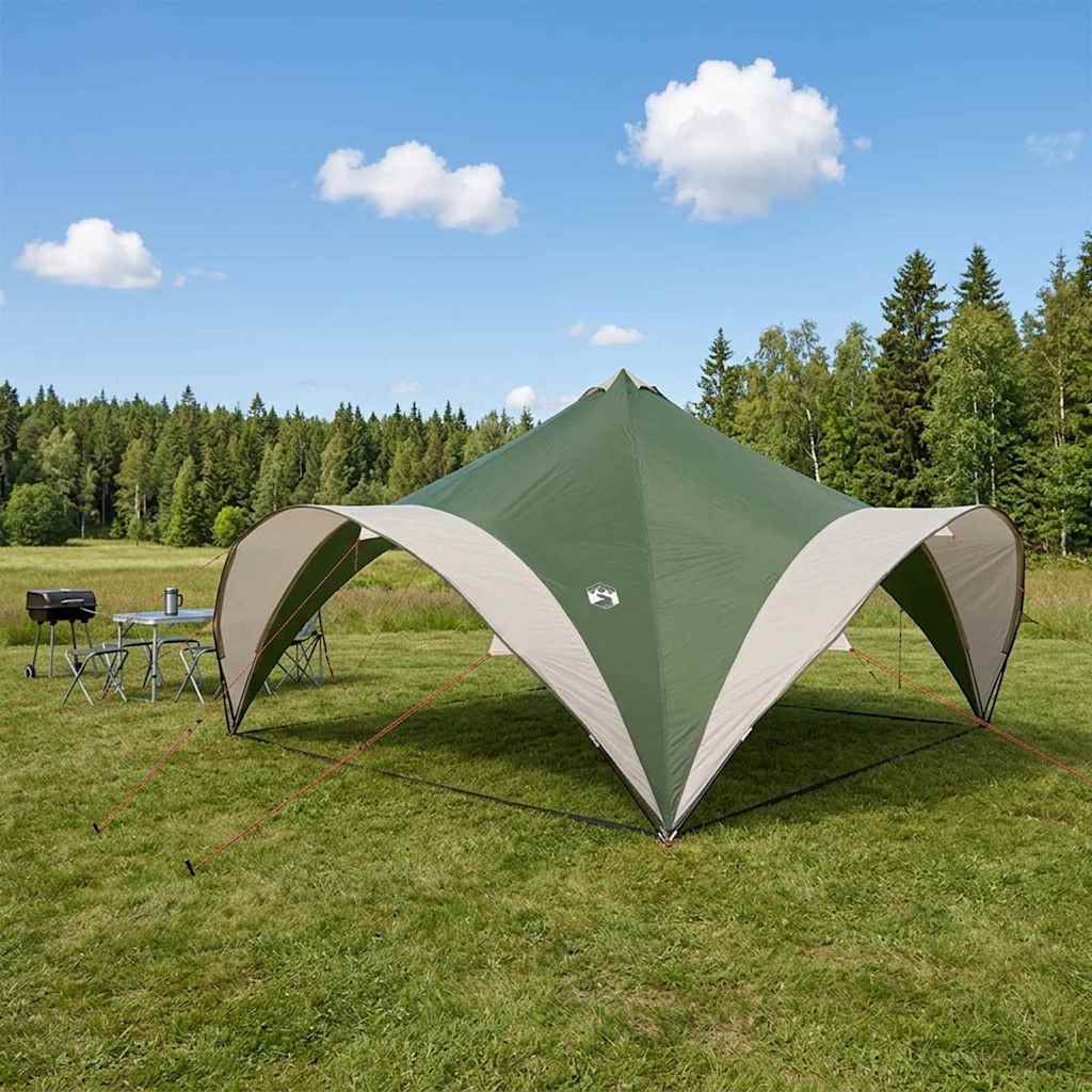 Party Tent med tag Grøn 500 x 500 x 350 cm Polyester og Stål