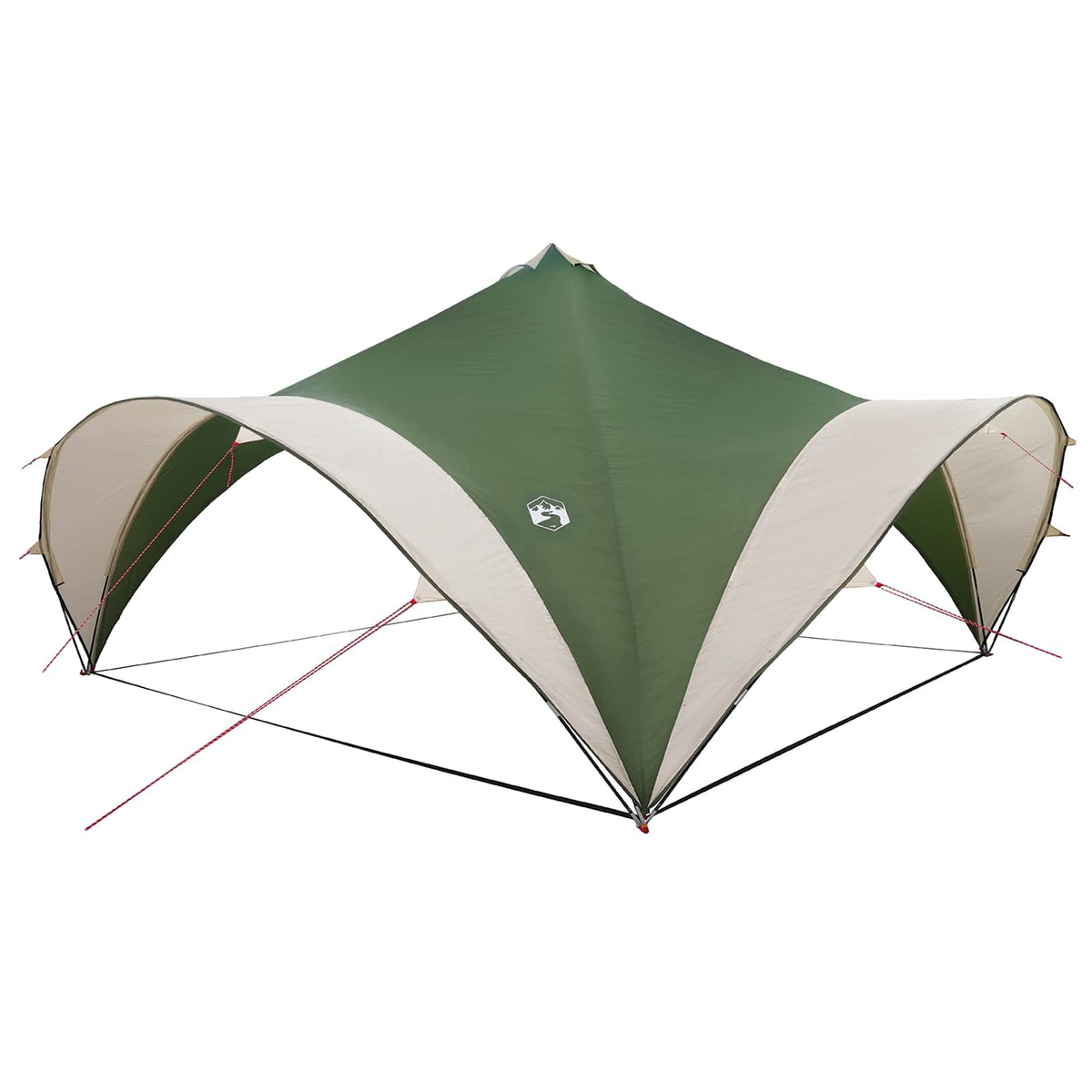 Party Tent med tag Grøn 500 x 500 x 350 cm Polyester og Stål