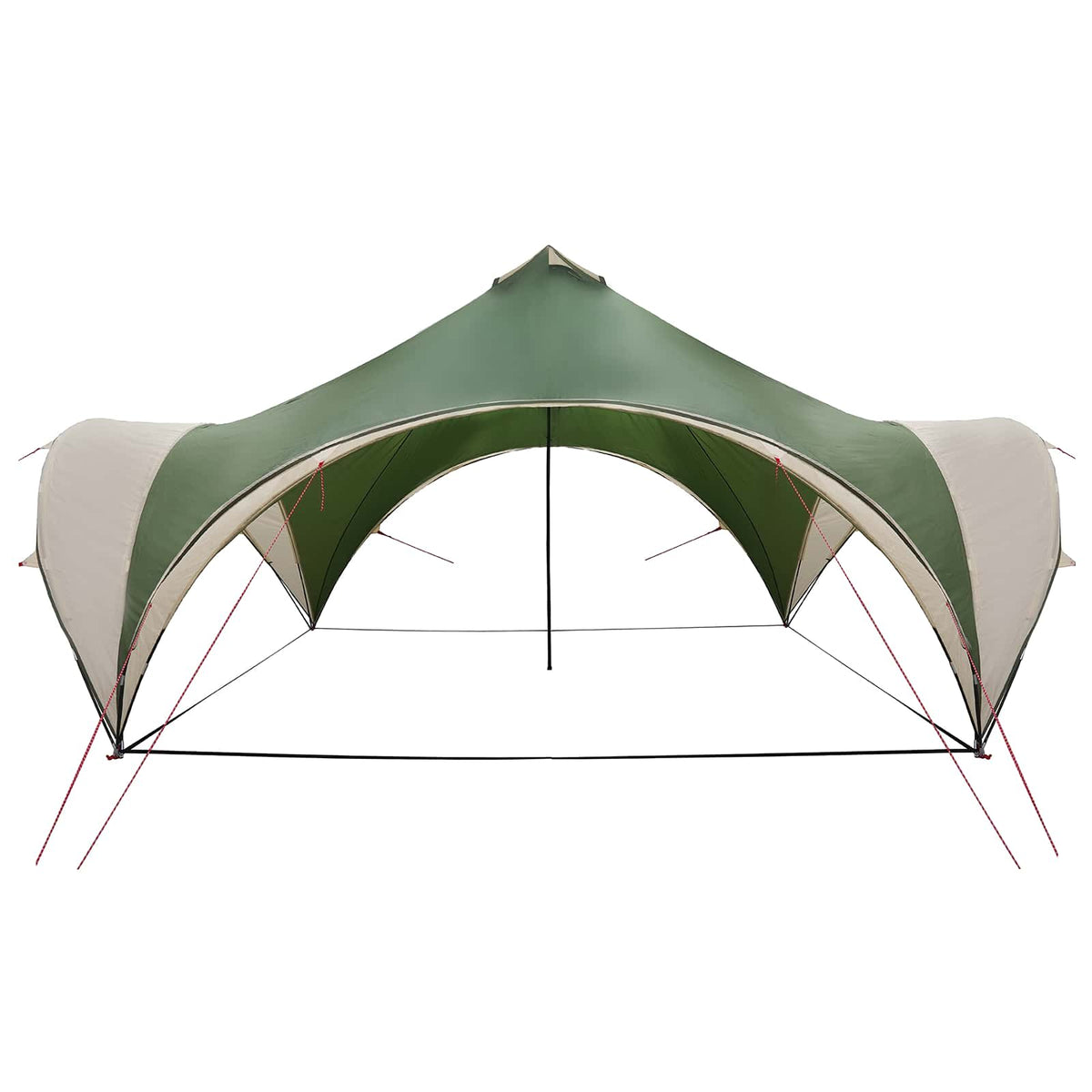 Party Tent med tag Grøn 500 x 500 x 350 cm Polyester og Stål