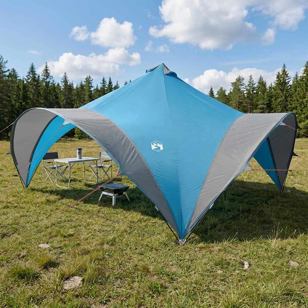 Party Tent med tag Blå 500 x 500 x 350 cm Polyester og Stål