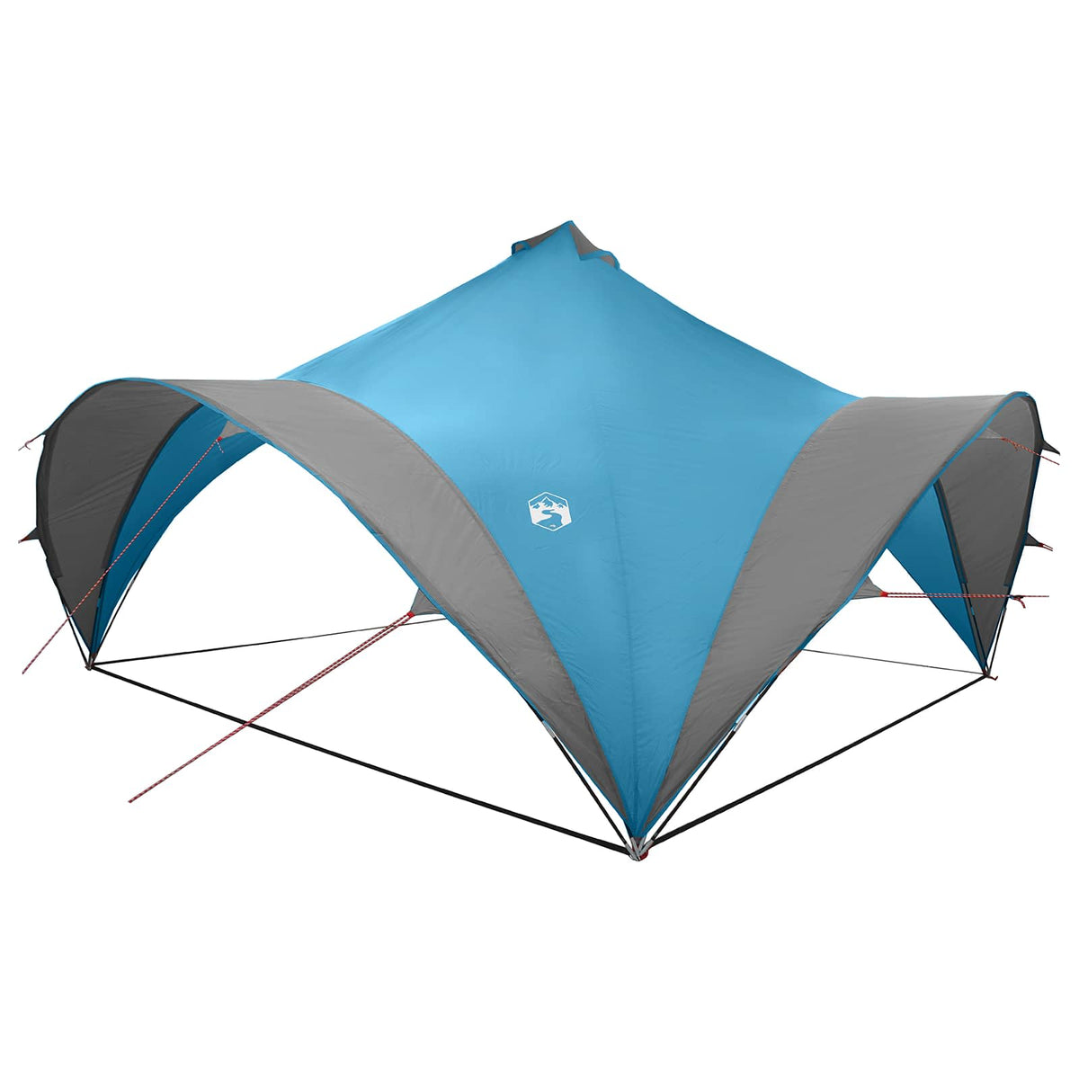 Party Tent med tag Blå 500 x 500 x 350 cm Polyester og Stål