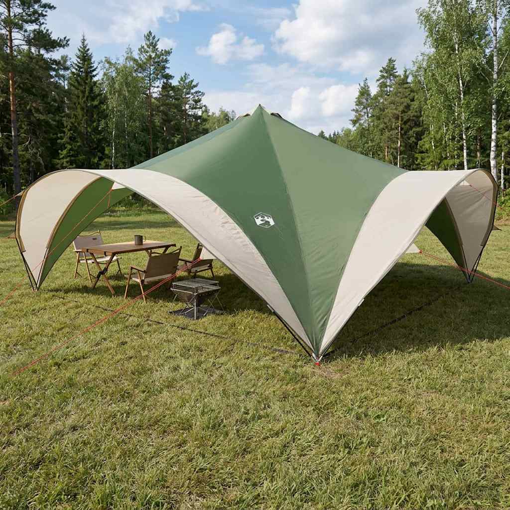 Party Tent med tag Grøn 600 x 600 x 400 cm Polyester og Stål