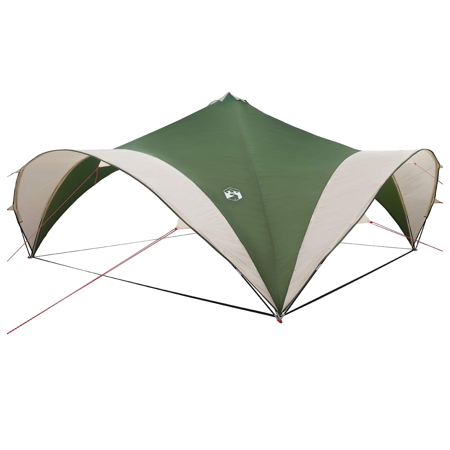 Party Tent med tag Grøn 600 x 600 x 400 cm Polyester og Stål