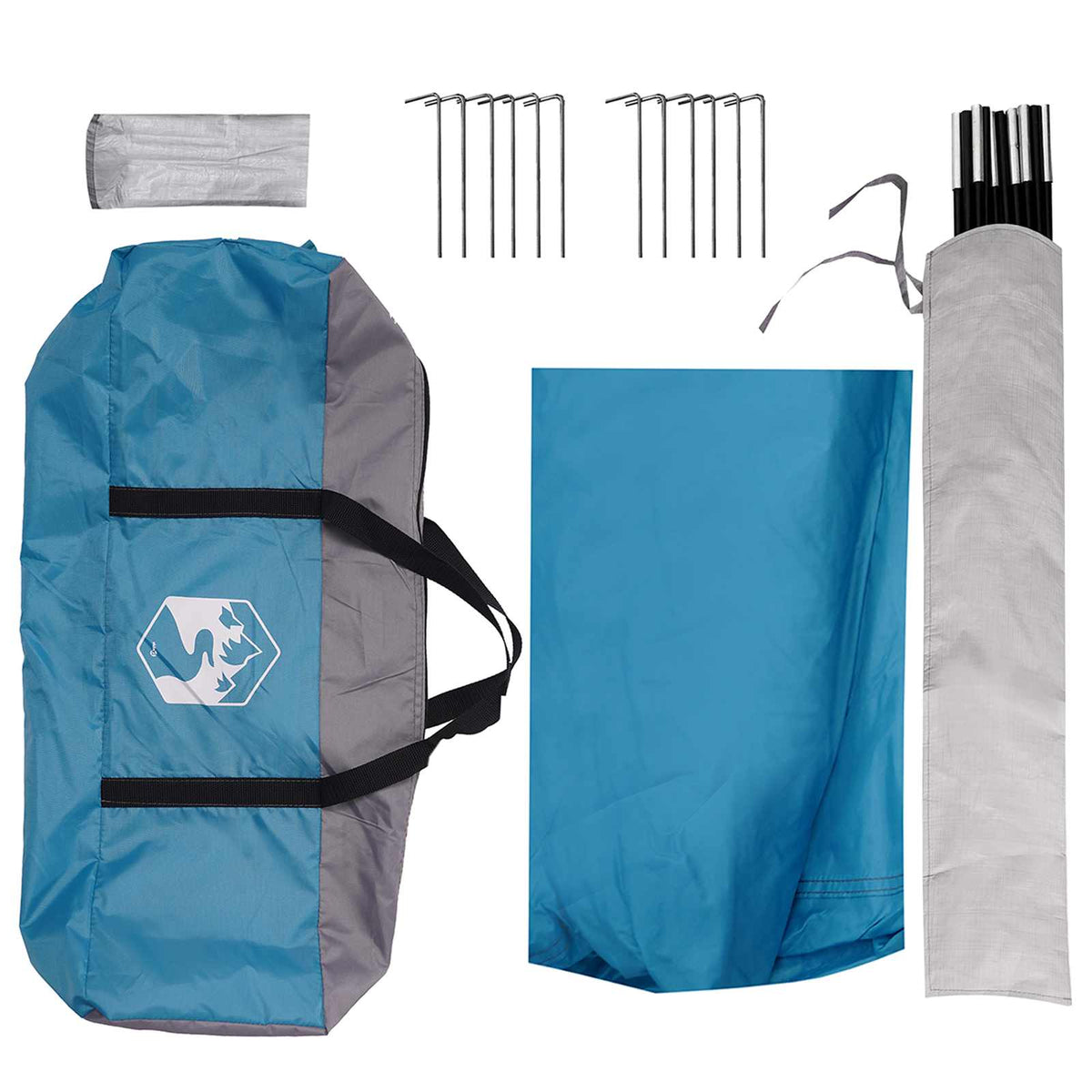 Party Tent med tag Blå 600 x 600 x 400 cm Polyester og Stål