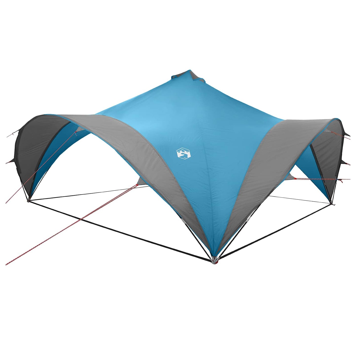 Party Tent med tag Blå 600 x 600 x 400 cm Polyester og Stål