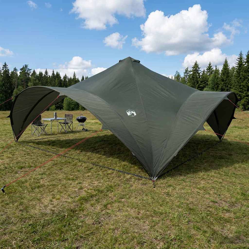 Party Tent Army grøn 600 x 600 x 400 cm Polyester og Stål