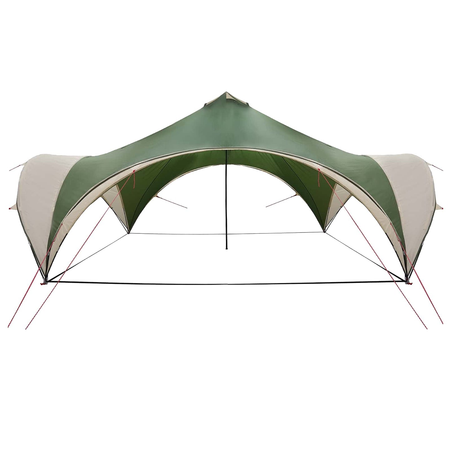 Party Tent med tag Grøn 400 x 400 x 320 cm Polyester og Stål