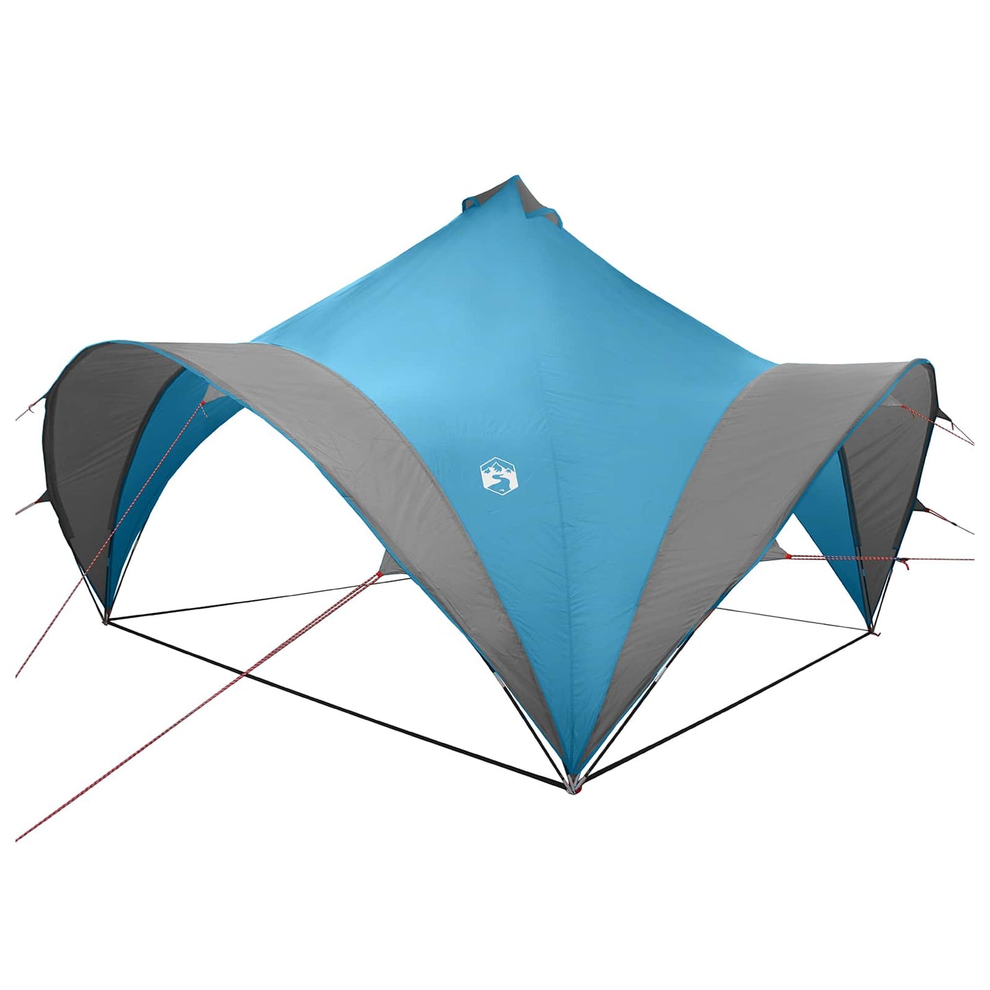 Party Tent med tag Blå 400 x 400 x 320 cm Polyester og Stål