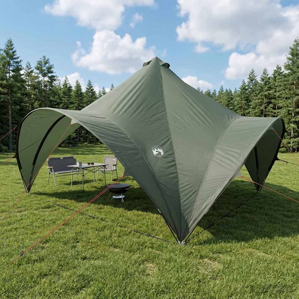 Party Tent 400 x 400 x 320 cm Army grøn Polyester og Stål