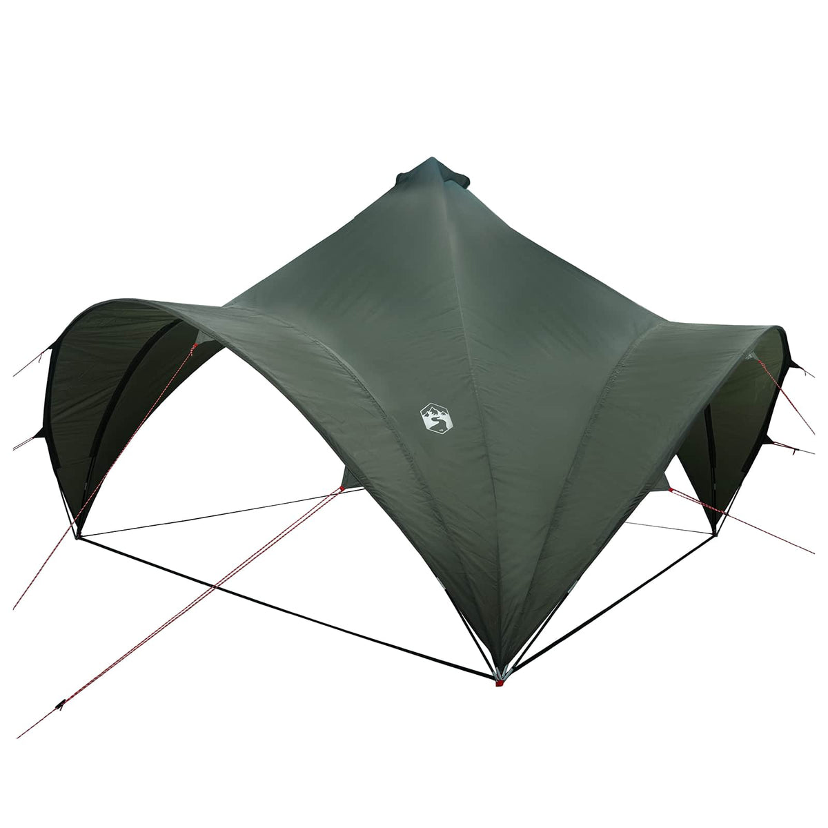 Party Tent 400 x 400 x 320 cm Army grøn Polyester og Stål