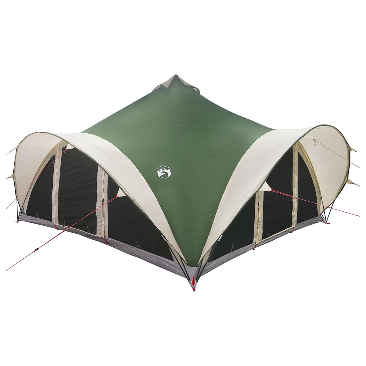 Tipi telt med tag Grøn 18-Personer Polyester og Stål