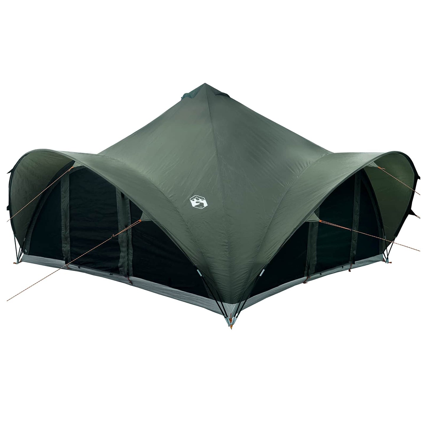 Tipi telt med tag Army grøn 18-Personer Polyester og Stål