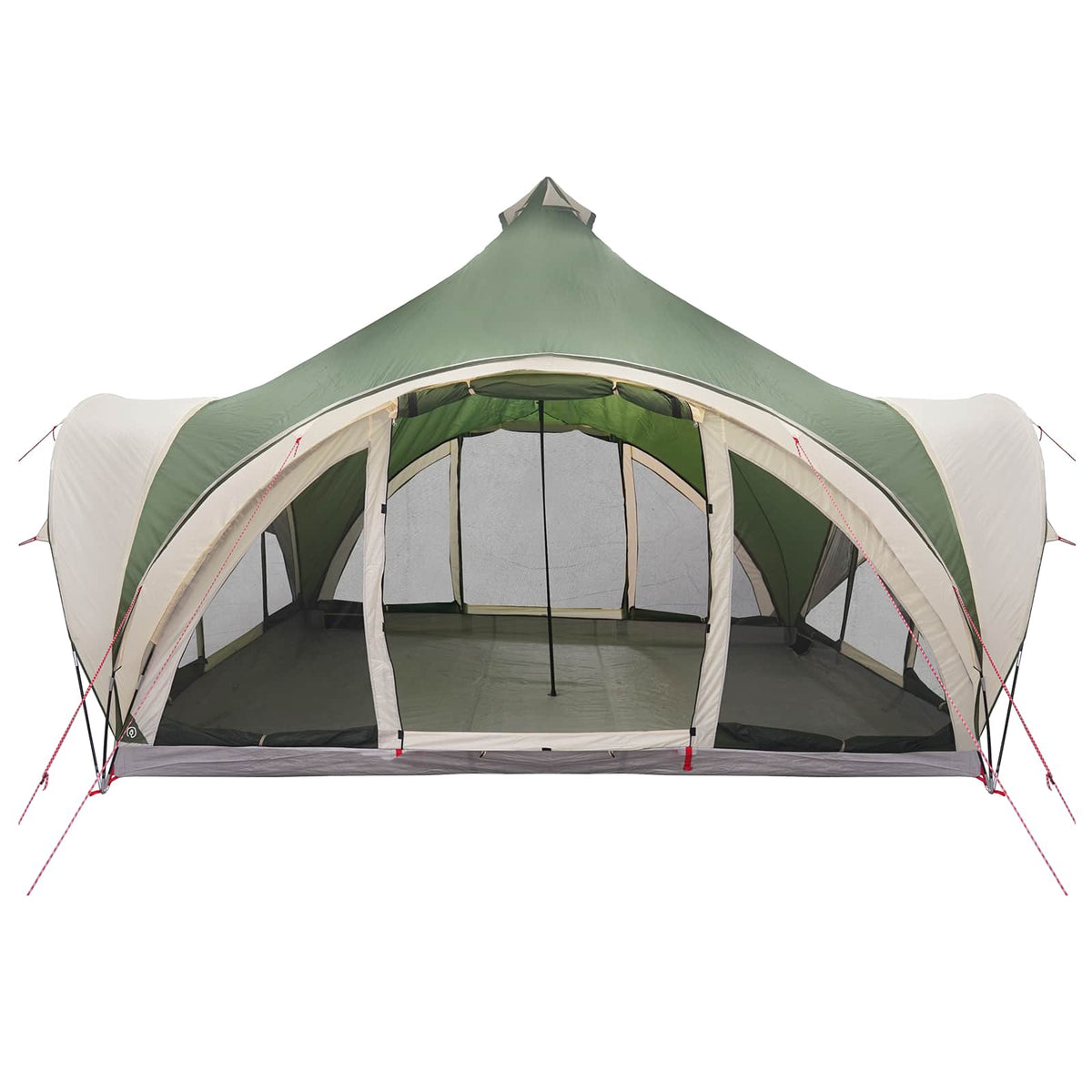 Tipi telt med tag Grøn 6-personers Polyester og Stål