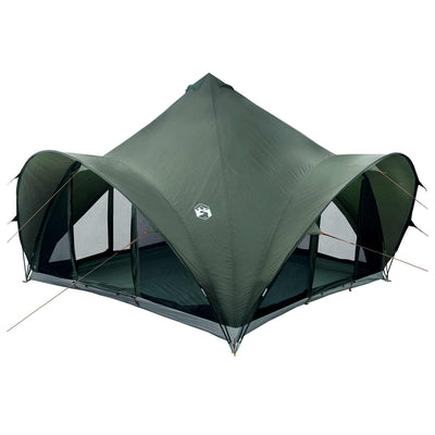 Tipi telt med tag Army grøn 6-personers Polyester og Stål