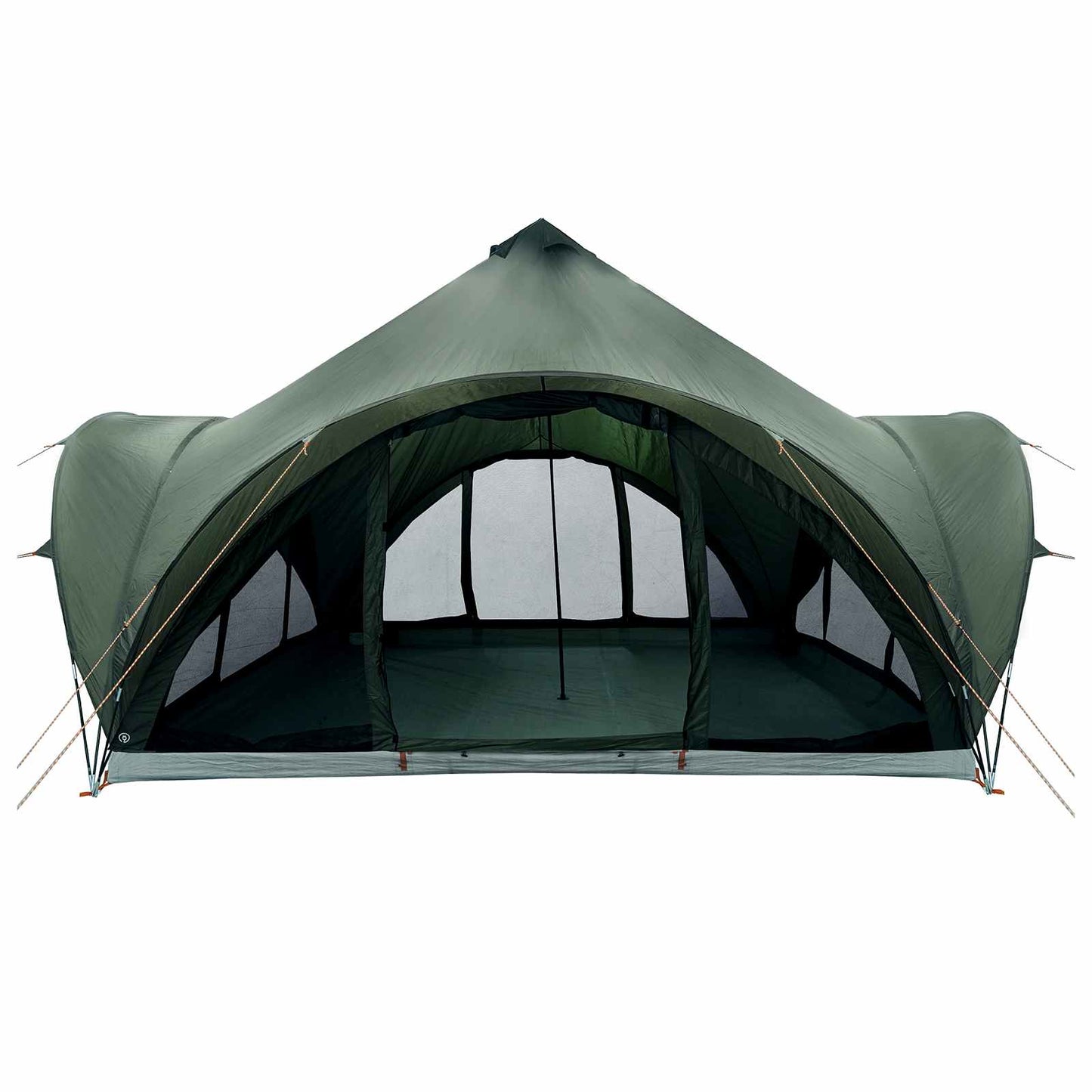 Tipi telt med tag Army grøn 6-personers Polyester og Stål